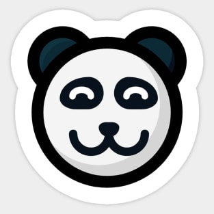 panda smile Sticker